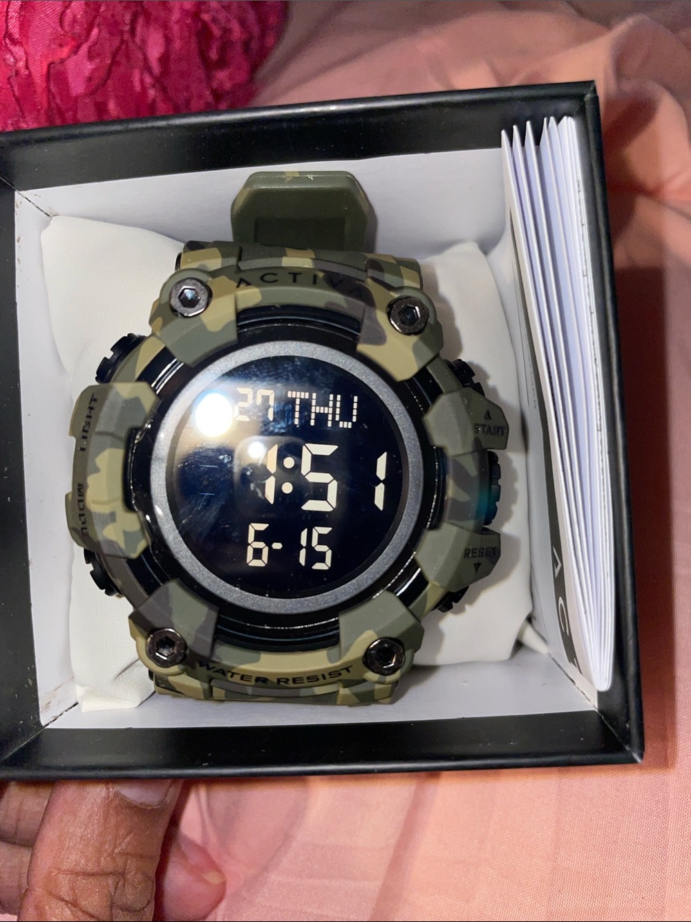 Digital Camouflage Sport Watch - Green
